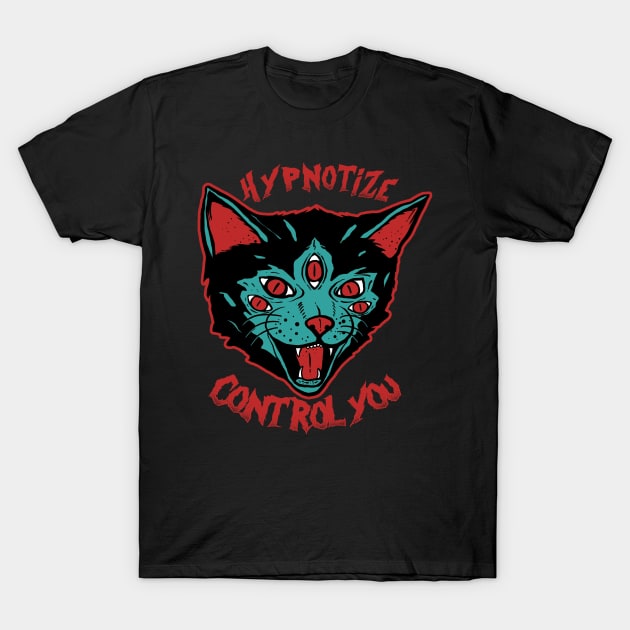 Cat Hypnotize T-Shirt by PlasticGhost